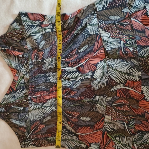 GAP Women's Fancy Crop Top-Fall Color Feathers-Ruffles-Adjust Straps-NWOT-Sz S - Picture 14 of 17